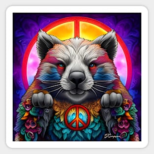 Wombat peace Sticker